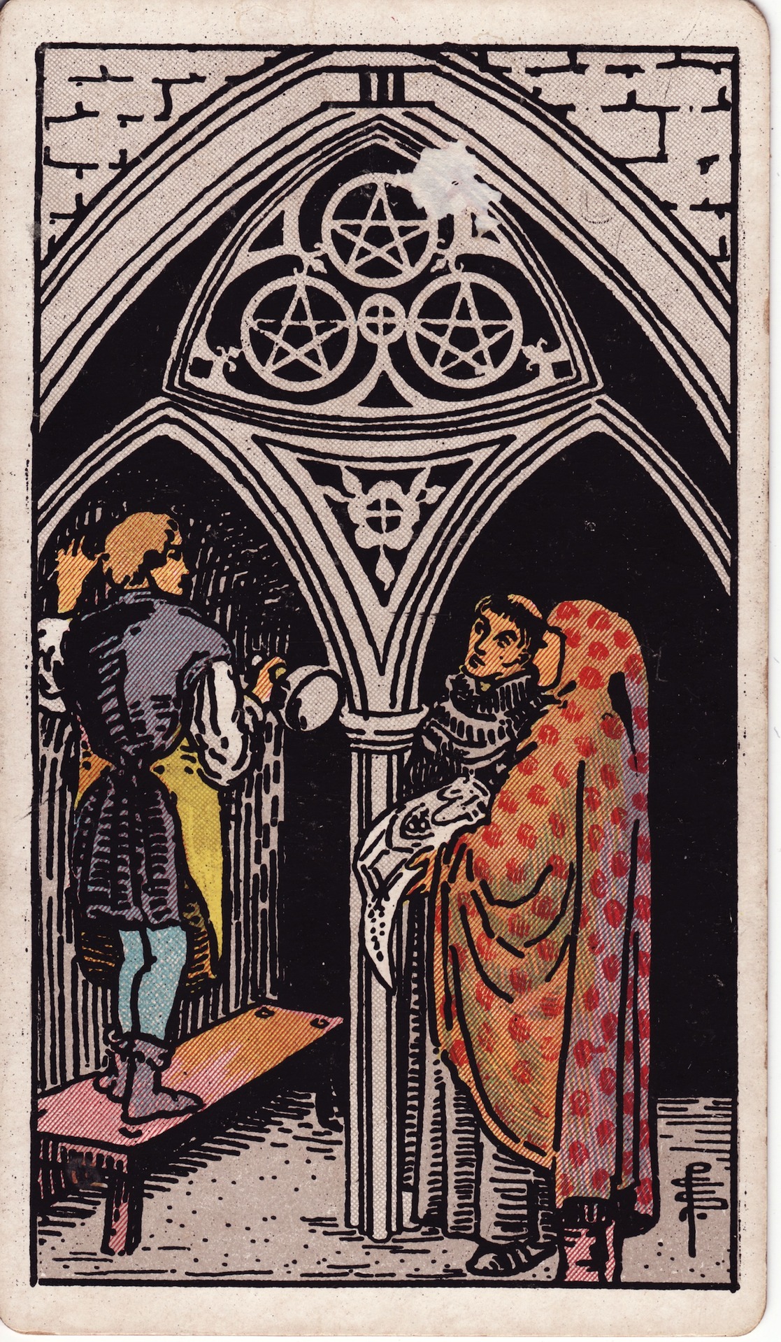 Carta Três de Ouros